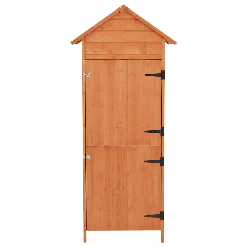 Armadietto da Giardino Marrone 42,5x64x190 cm