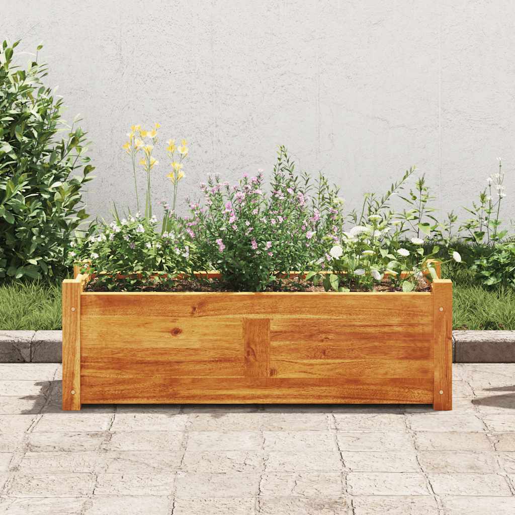 Letto Rialzato da Giardino in Legno di Acacia 76x27,6x25 cm