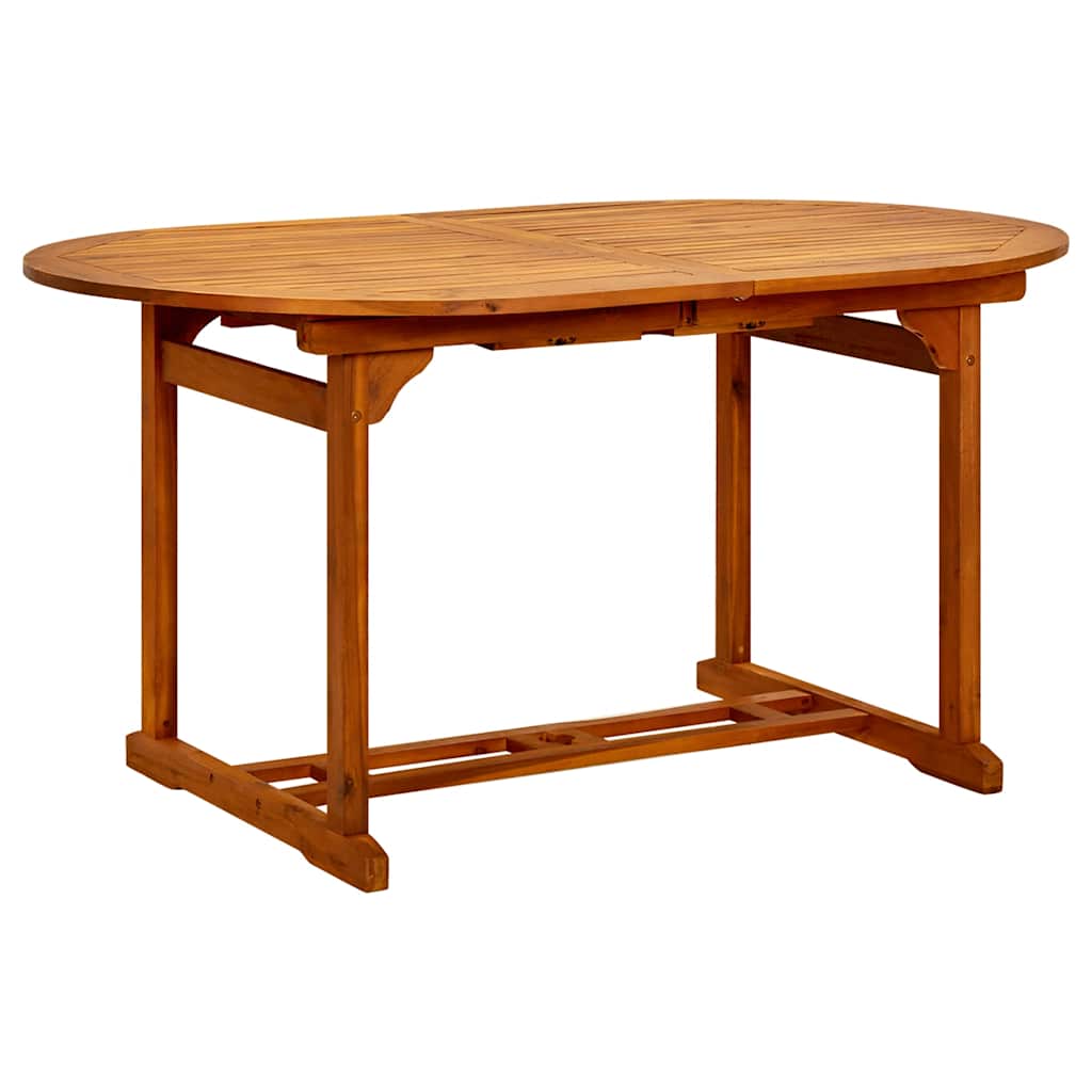 Tavolo da Giardino (150-200)x100x75 cm in Legno di Acacia