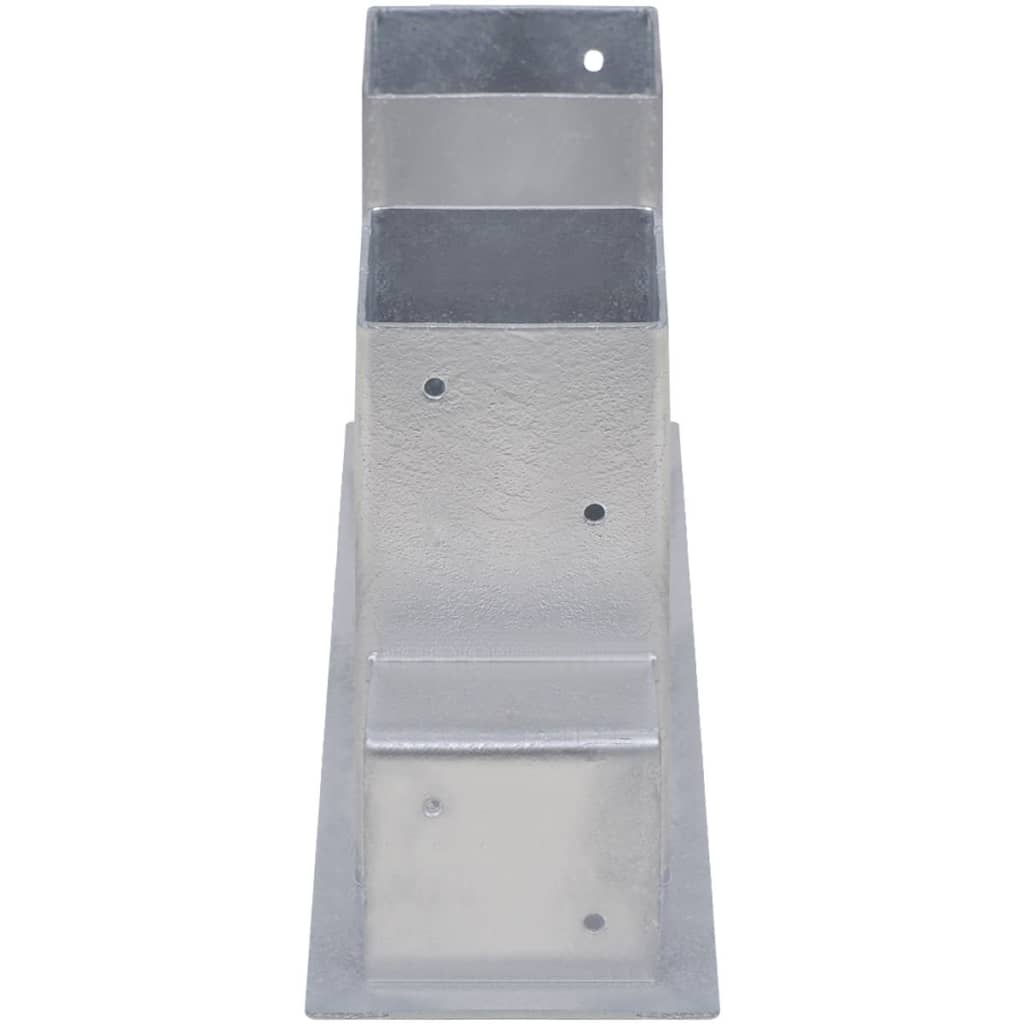 Set Supporti per Legna da Ardere 4 pz in Acciaio Argento