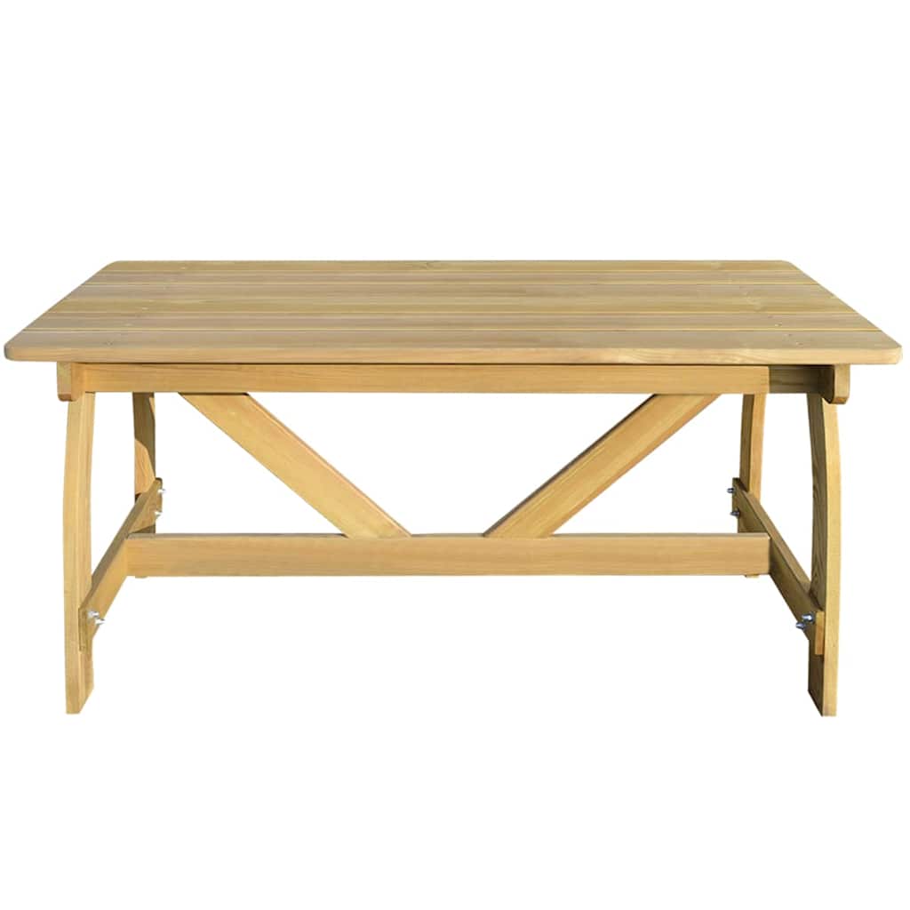Tavolo da Giardino 150x74x75 cm in Legno di Pino Impregnato