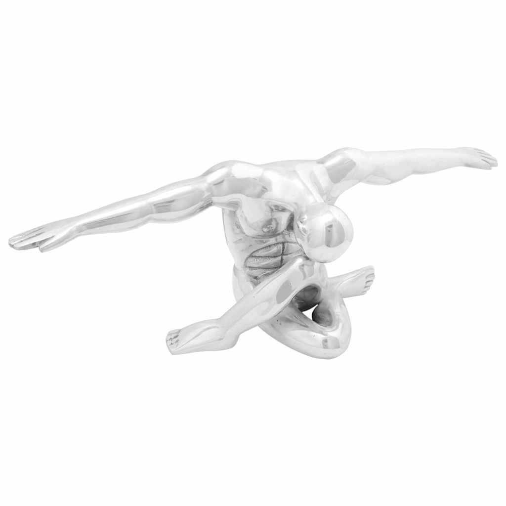 Scultura Argento 63 x 20 x 22 cm Alluminio