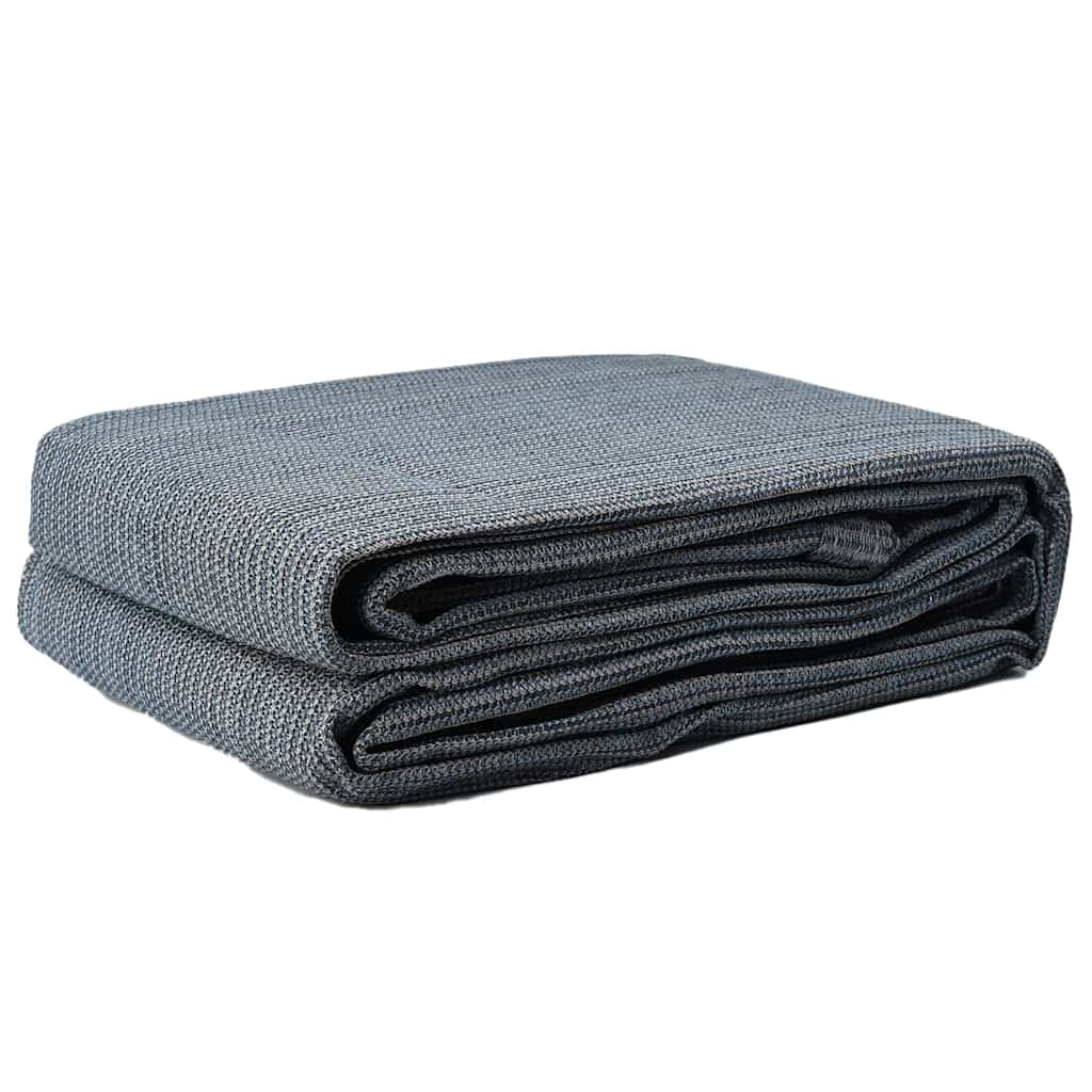 Tappeto da Tenda Blu e Grigio 200 x 200 cm Polietilene