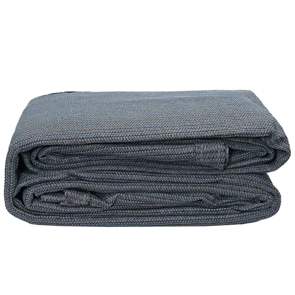 Tappeto da Tenda Blu e Grigio 450 x 250 cm Polietilene