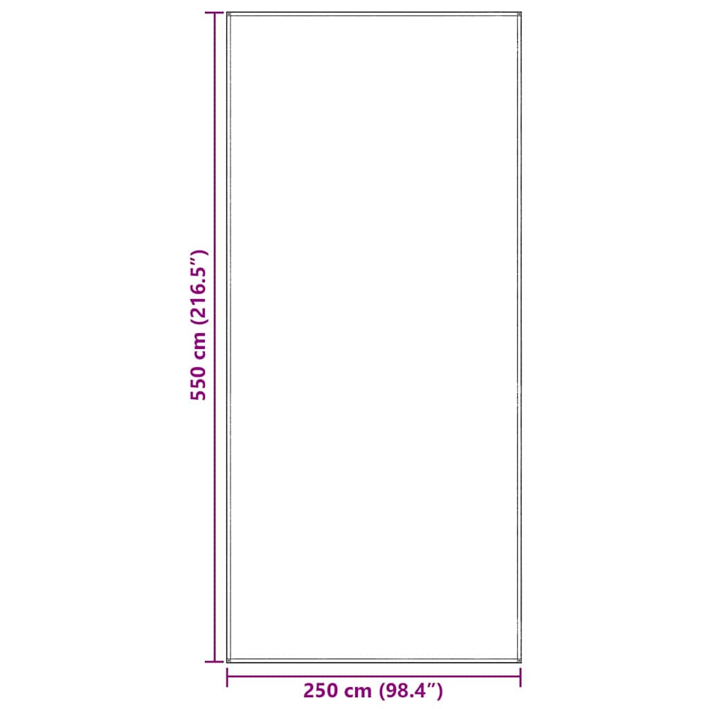 Tappeto da Tenda Blu e Grigio 550 x 250 cm Polietilene