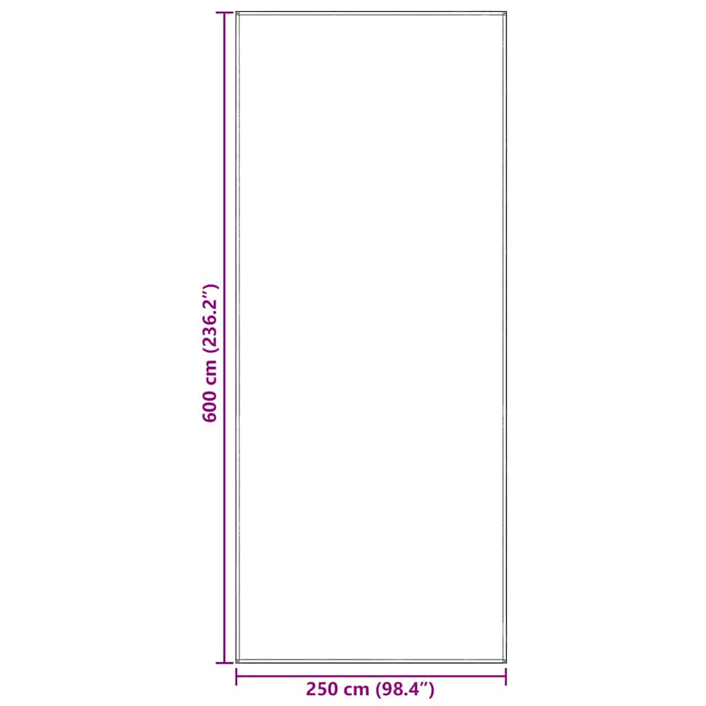 Tappeto da Tenda Blu e Grigio 600 x 250 cm Polietilene