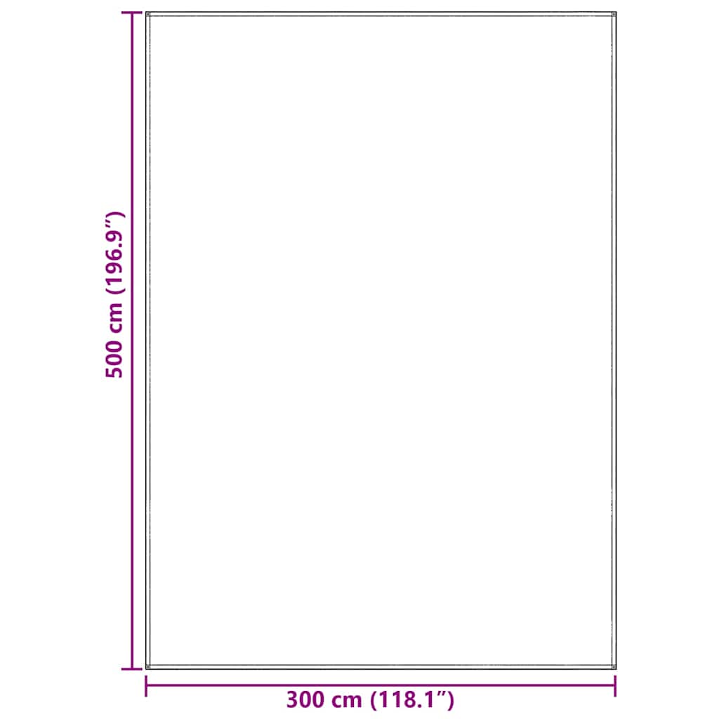Tappeto da Tenda Blu e Grigio 500 × 300 cm Polietilene