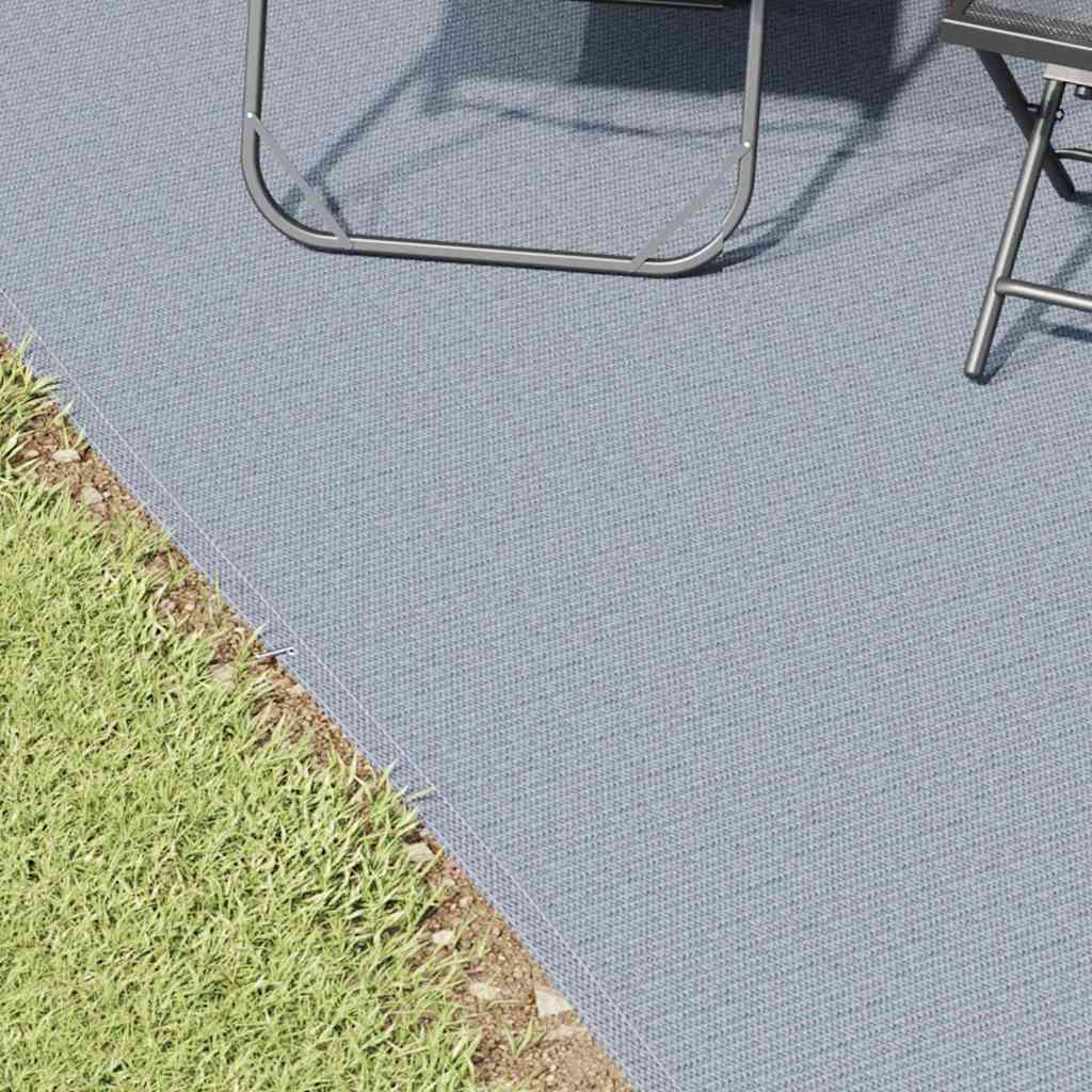 Tappeto da Tenda Blu e Grigio 600 x 400 cm Polietilene