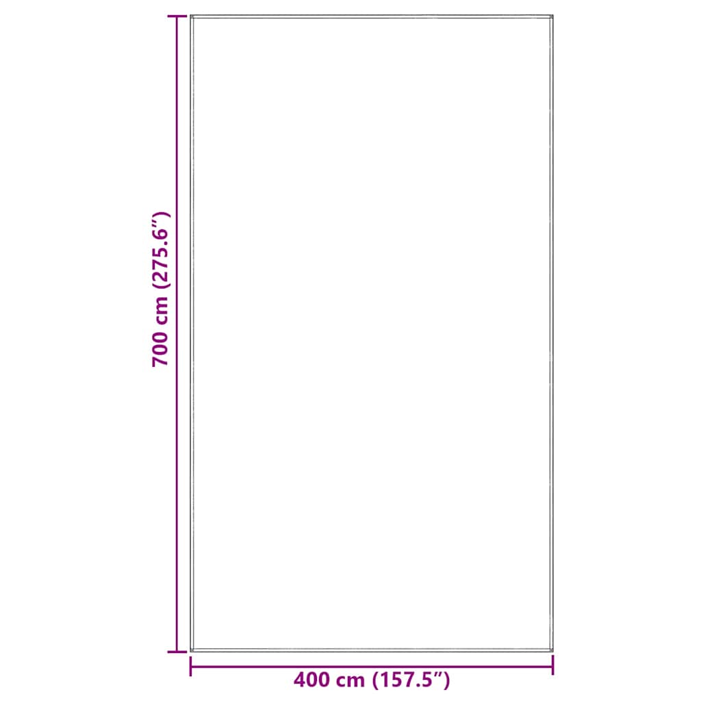 Tappeto da Tenda Blu e Grigio 700 x 400 cm Polietilene