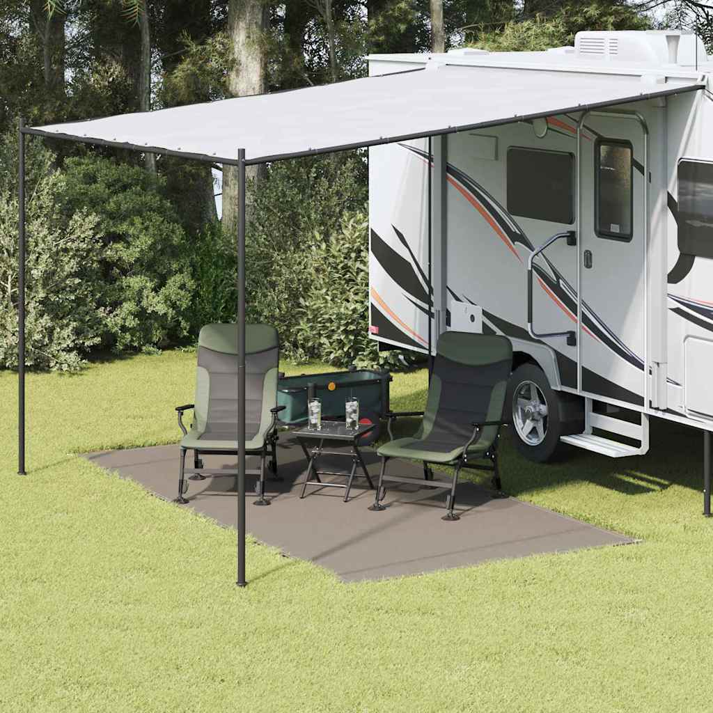 Tappeto da Tenda Grigio chiaro 400 x 200 cm Polietilene