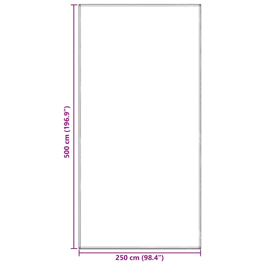 Tappeto da Tenda Grigio chiaro 500 x 250 cm Polietilene