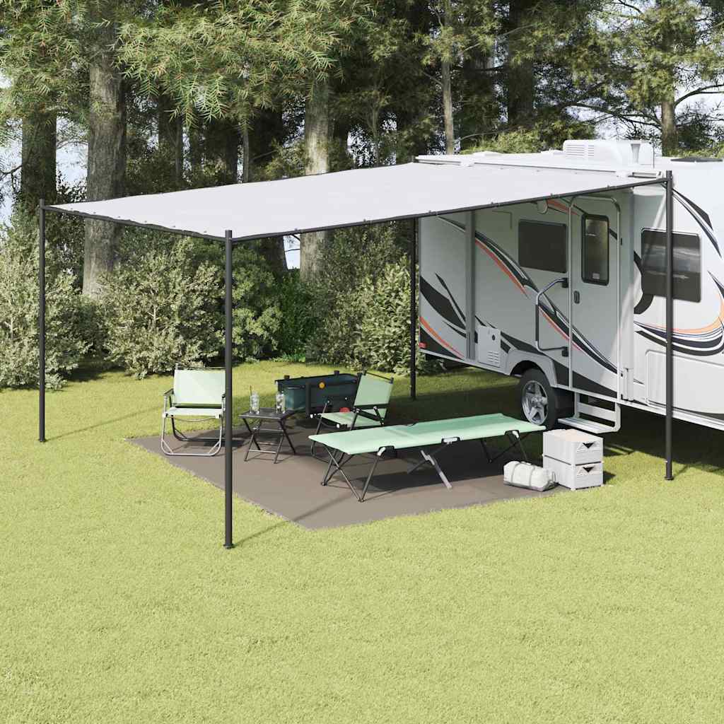Tappeto da Tenda Grigio chiaro 400 × 300 cm Polietilene