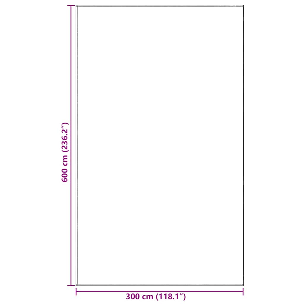 Tappeto da Tenda Grigio chiaro 600 × 300 cm Polietilene