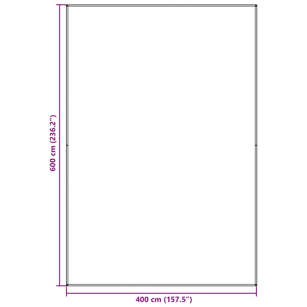 Tappeto da Tenda Grigio chiaro 600 x 400 cm Polietilene