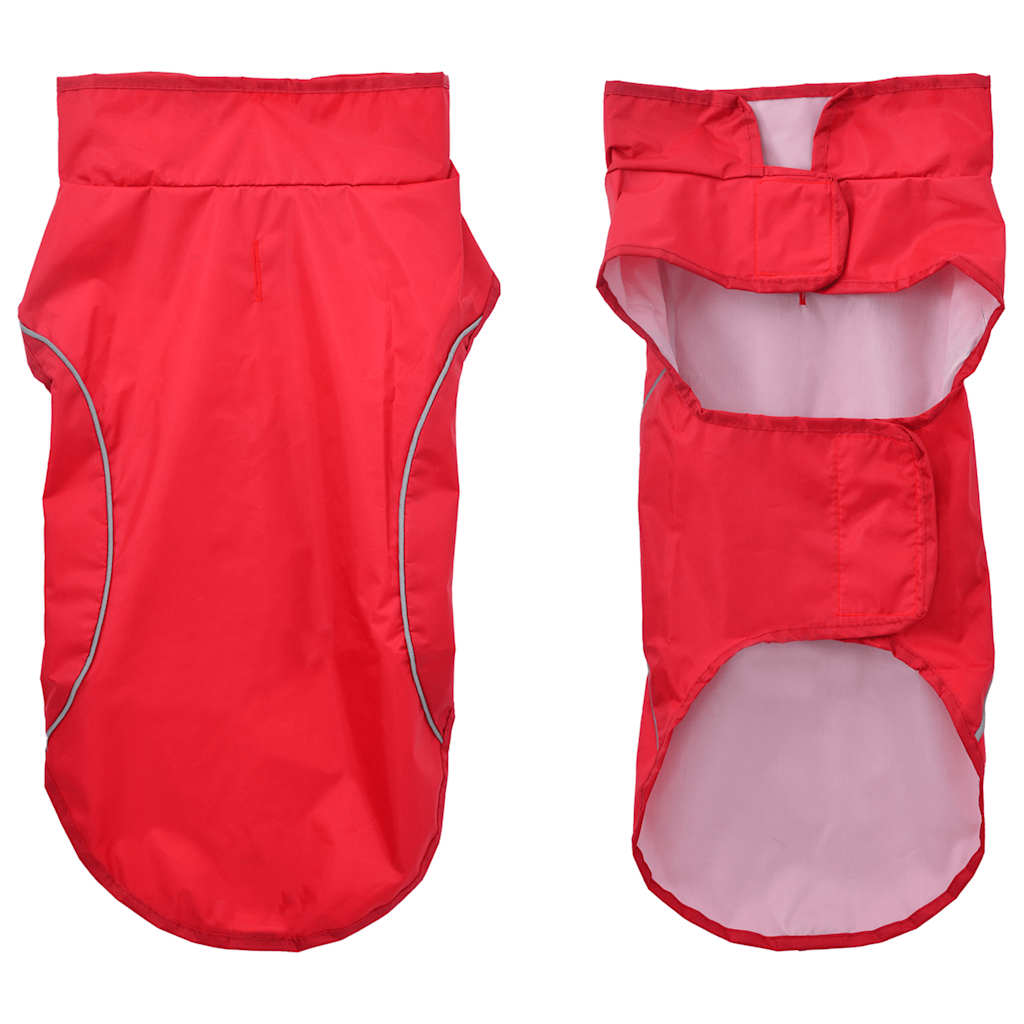 Impermeabile per Cani con Strisce Riflettenti Poliestere M