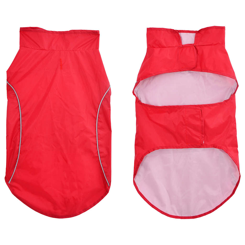 Impermeabile per Cani con Strisce Riflettenti Poliestere XL