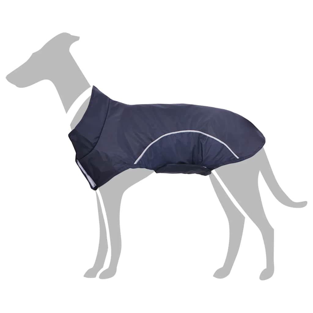 Impermeabile per Cani con Strisce Riflettenti Poliestere XXS
