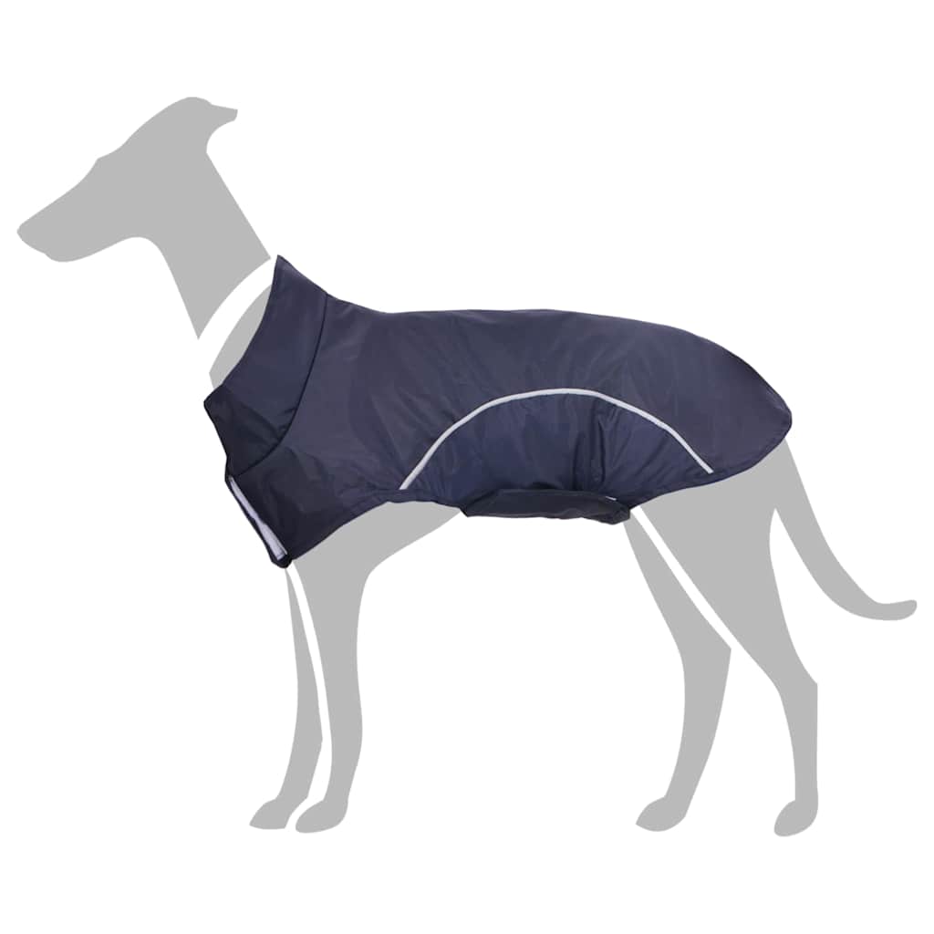 Impermeabile per Cani con Strisce Riflettenti Poliestere L