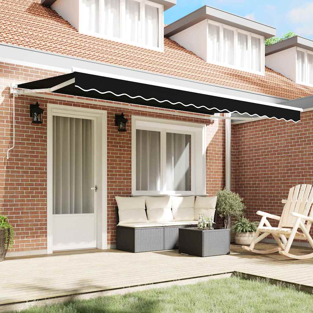 Telo di ricambio per tenda da sole per 4x2 m Nero Poliestere
