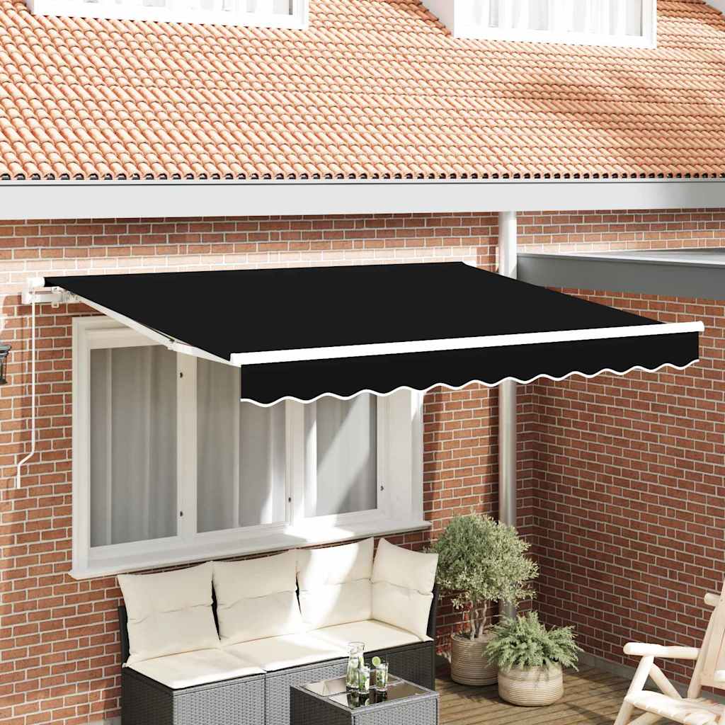 Telo di ricambio per tenda da sole per 3x2,5 m Nero Poliestere