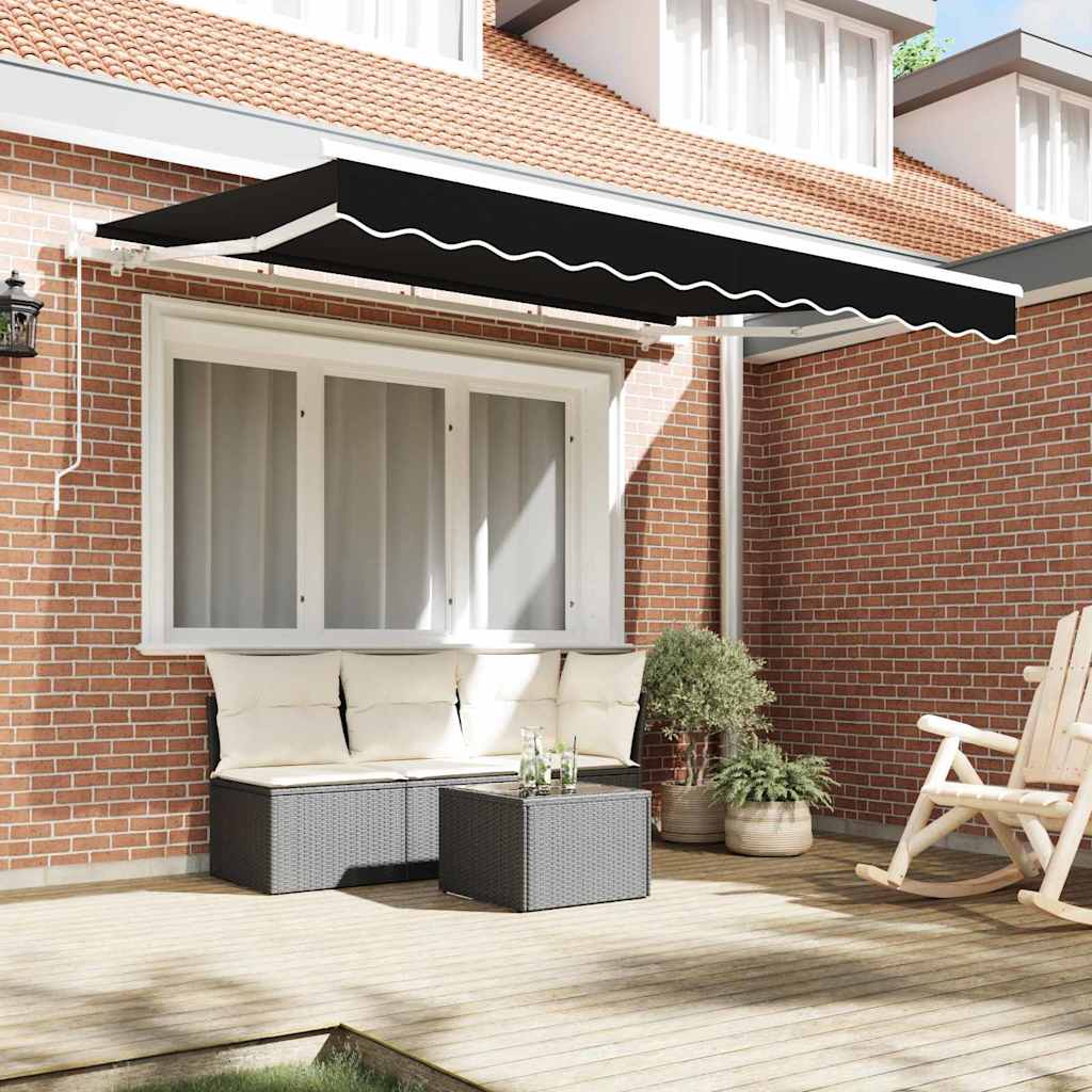 Telo di ricambio per tenda da sole per 3,5x2,5 m Nero