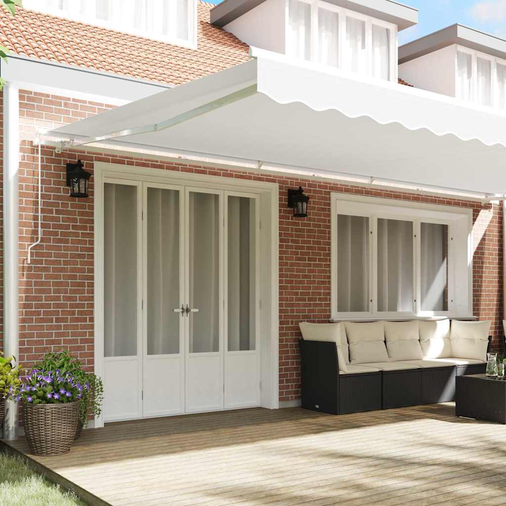 Telo di ricambio per tenda da sole per 6x3,5 m Bianco