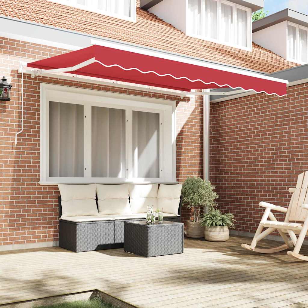 Telo di ricambio per tenda da sole per 2,5x2 m Rosso Poliestere