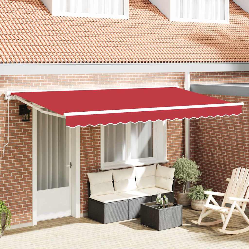 Telo di ricambio per tenda da sole per 4x2 m Rosso Poliestere