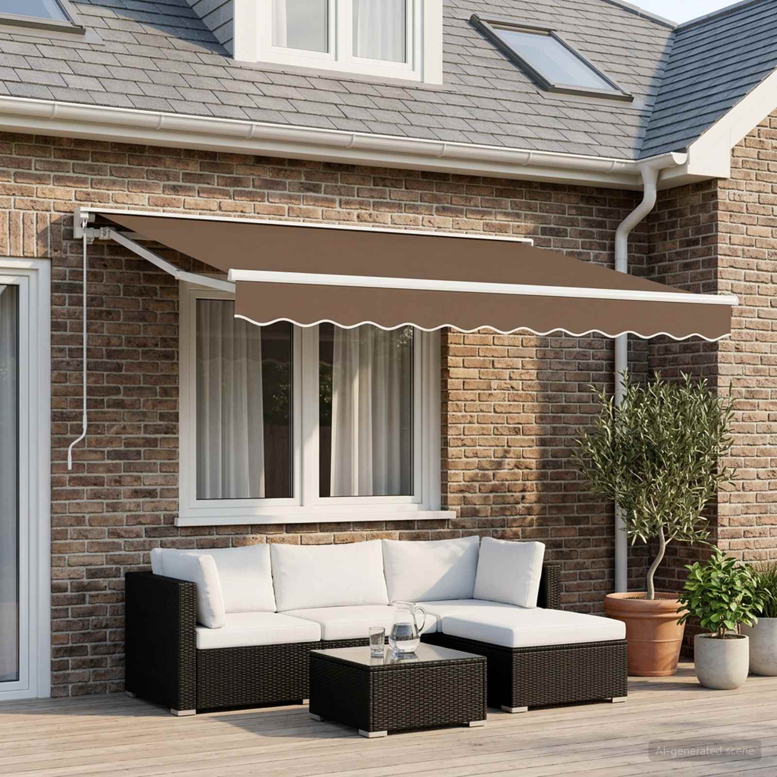 Mantovana di ricambio per 3,5 m Beige Poliestere