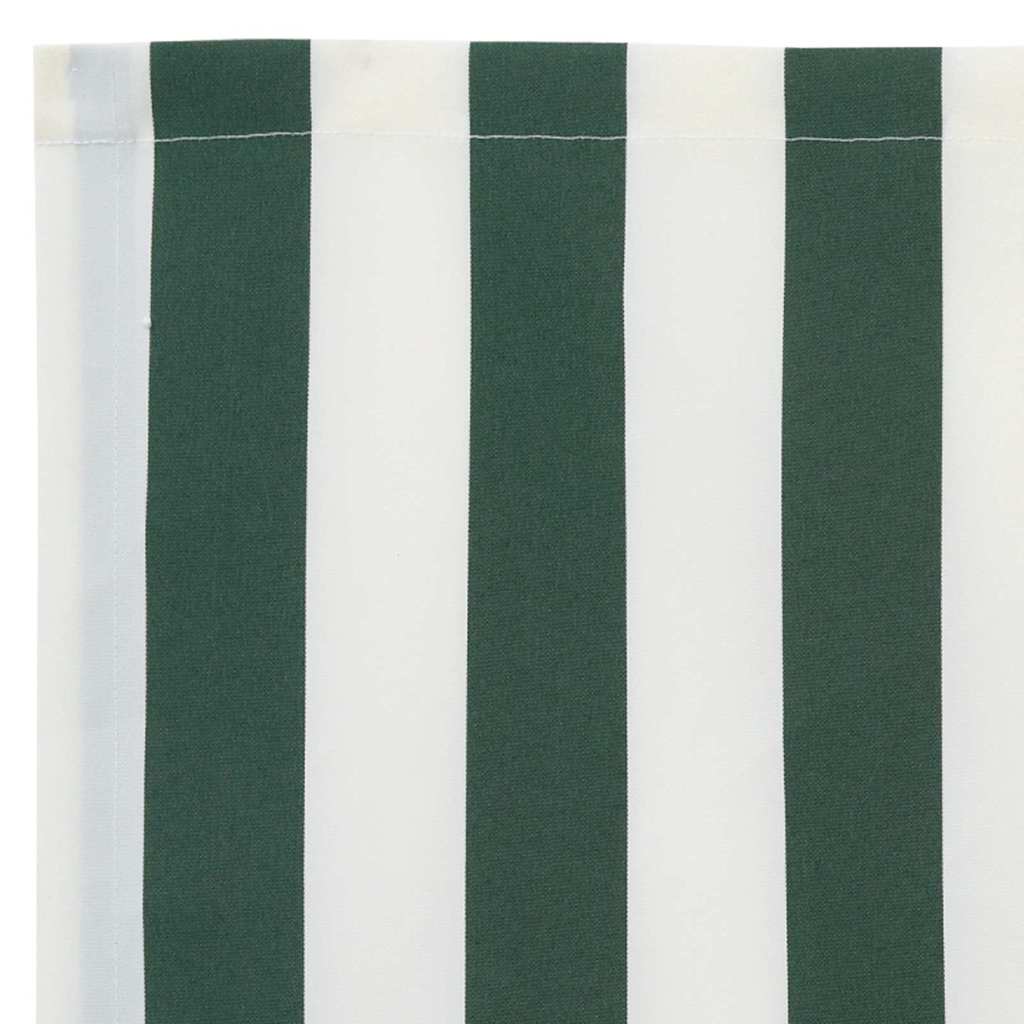 Mantovana di ricambio per 5 m Verde e bianco a righe Poliestere