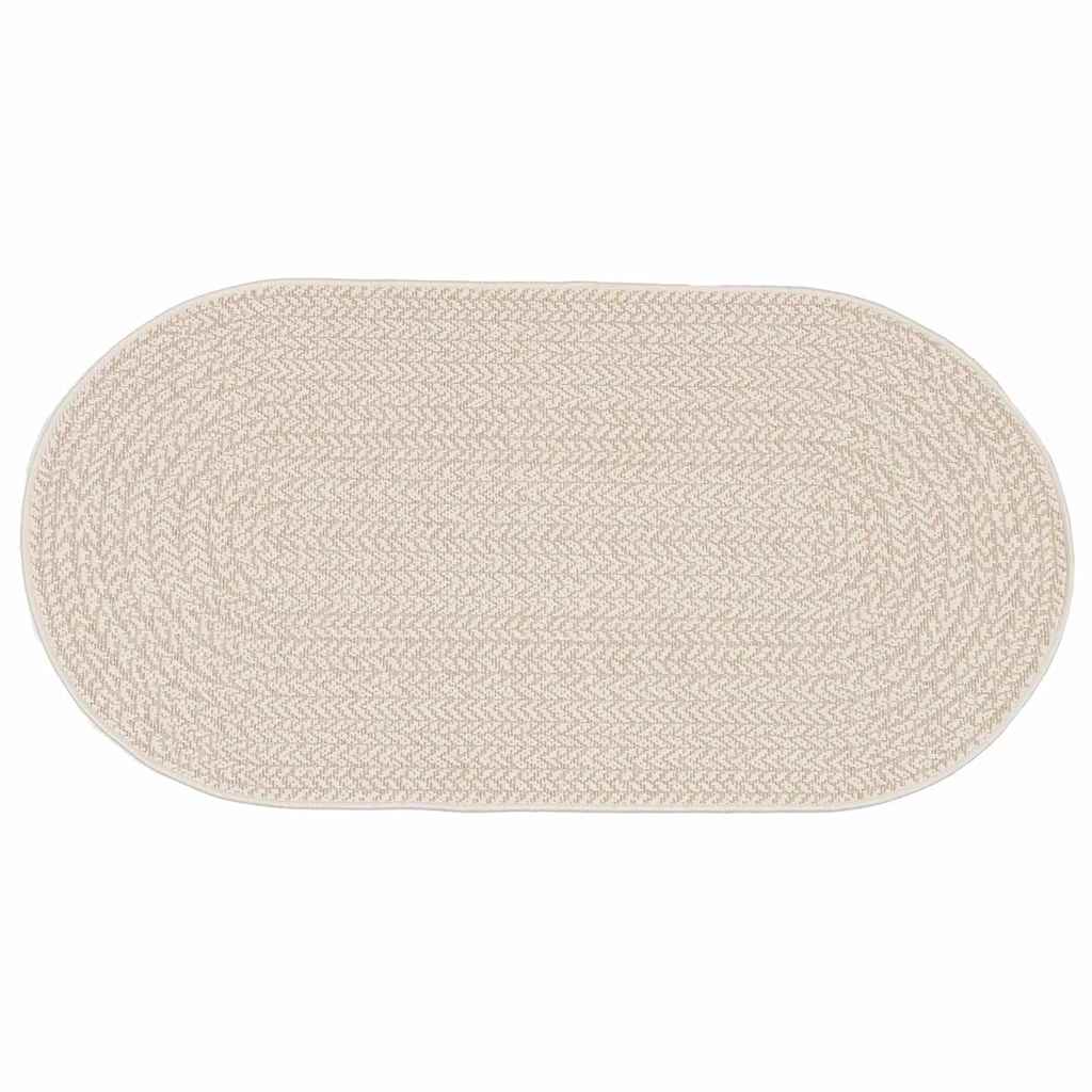 Tappeto ZIZUR Crema 150 x 80 cm Polipropilene