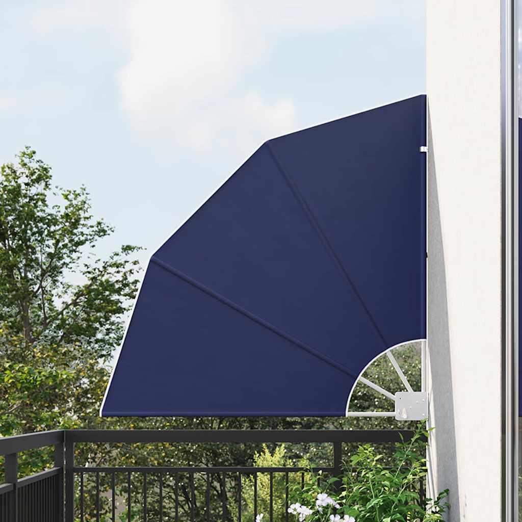 Schermo di Privacy per Balcone 115 x 115 cm Poliestere Blu navy