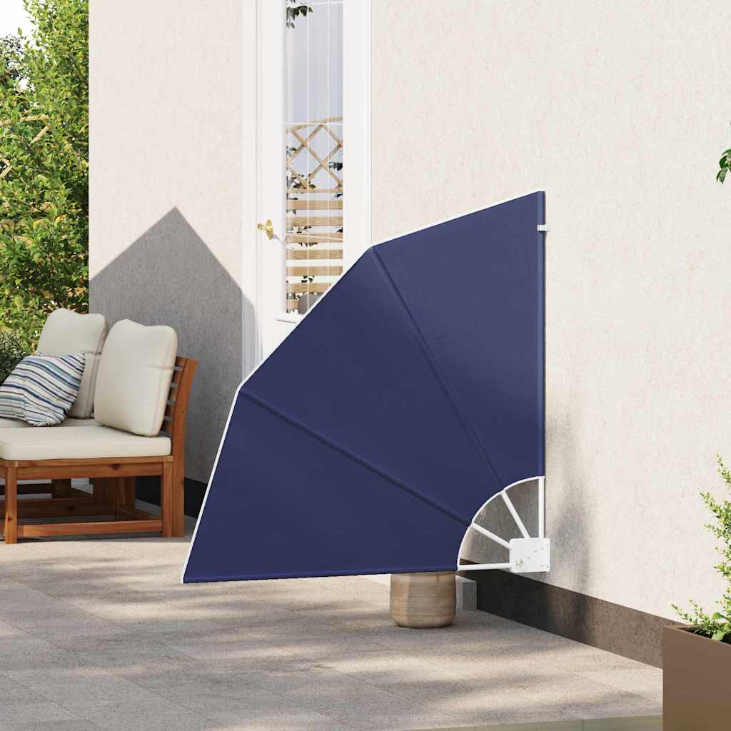 Schermo di Privacy per Balcone 115 x 115 cm Poliestere Blu navy