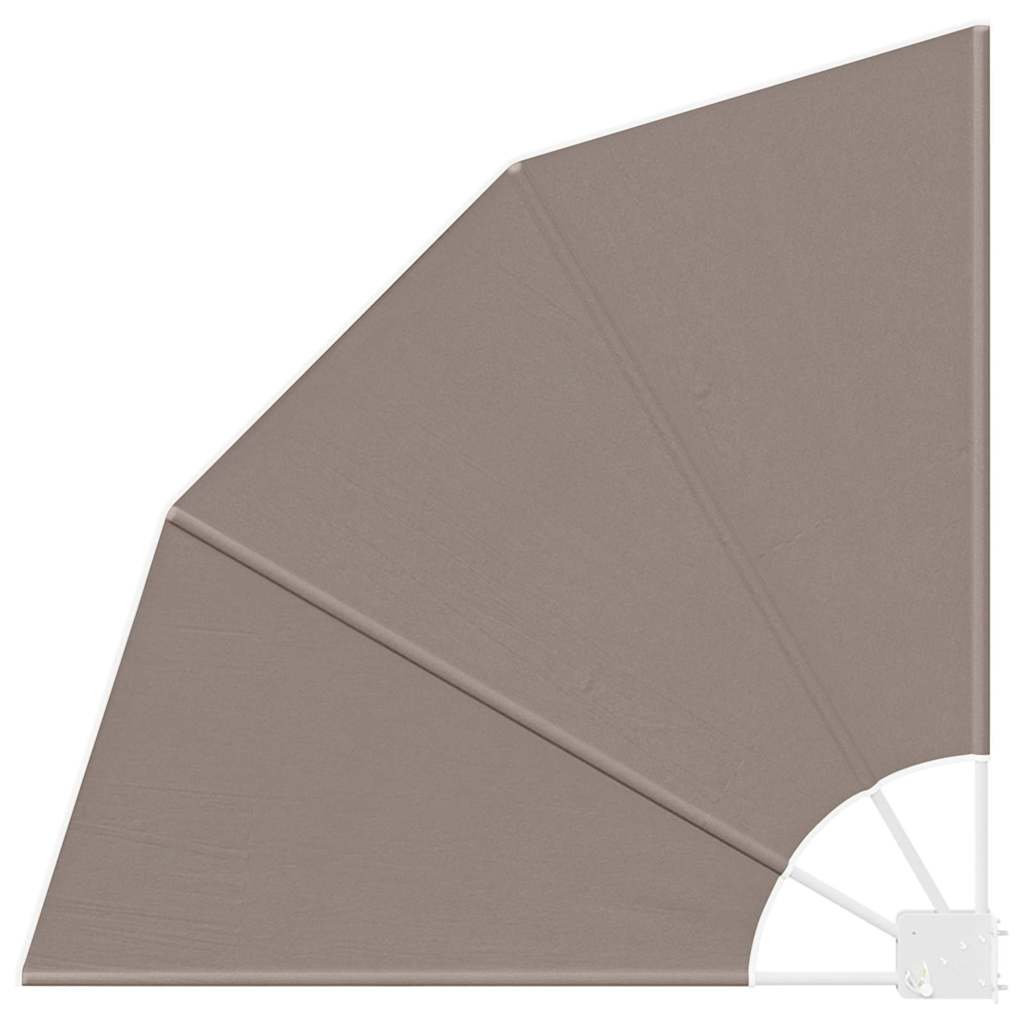 Schermo di Privacy per Balcone 115 x 115 cm Poliestere Tortora