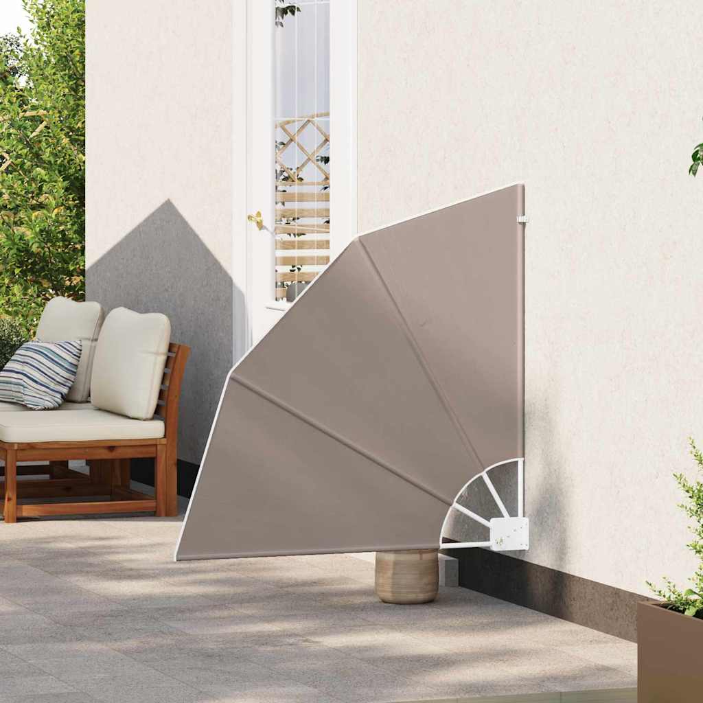 Schermo di Privacy per Balcone 115 x 115 cm Poliestere Tortora