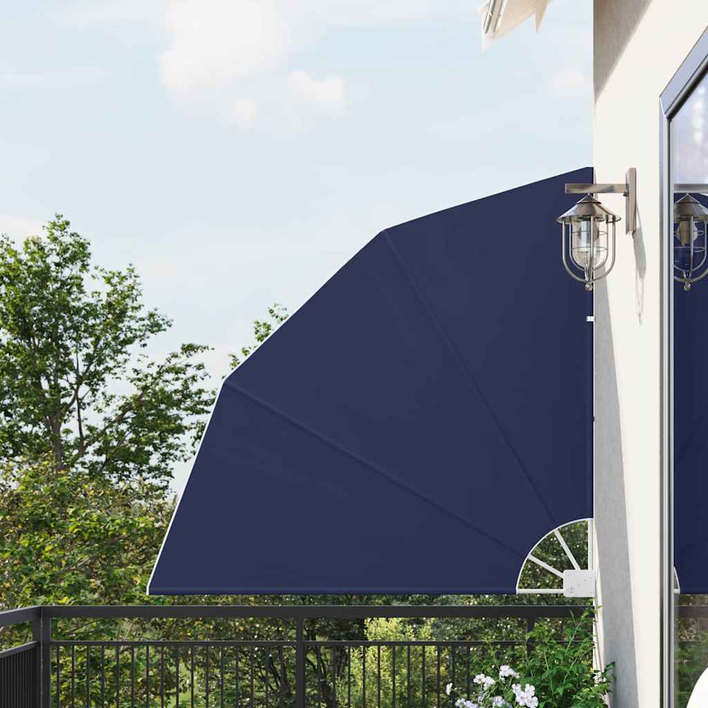 Schermo di Privacy per Balcone 140 x 140 cm Poliestere Blu navy