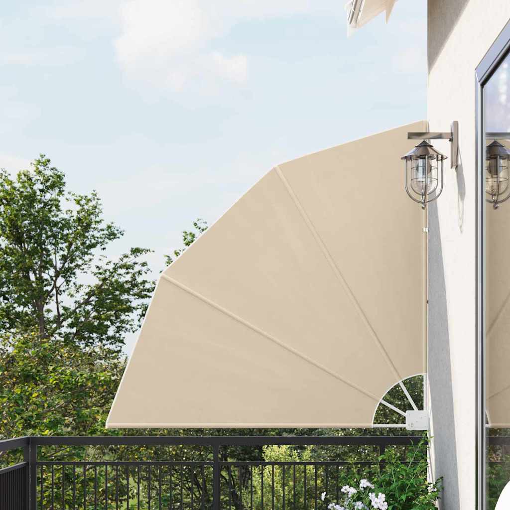 Schermo di Privacy per Balcone 140 x 140 cm Poliestere Beige