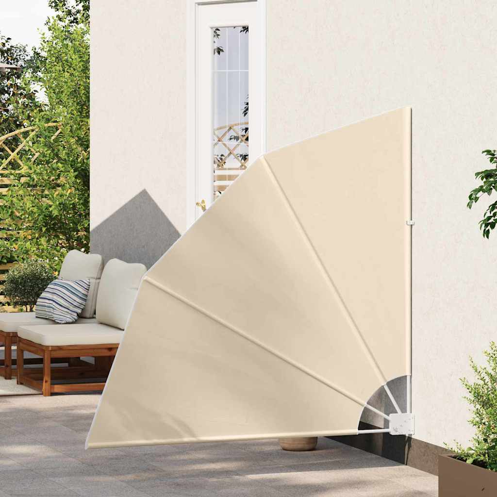 Schermo di Privacy per Balcone 140 x 140 cm Poliestere Beige