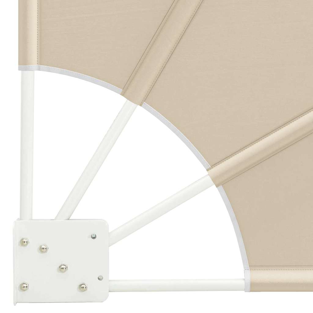 Schermo di Privacy per Balcone 140 x 140 cm Poliestere Beige