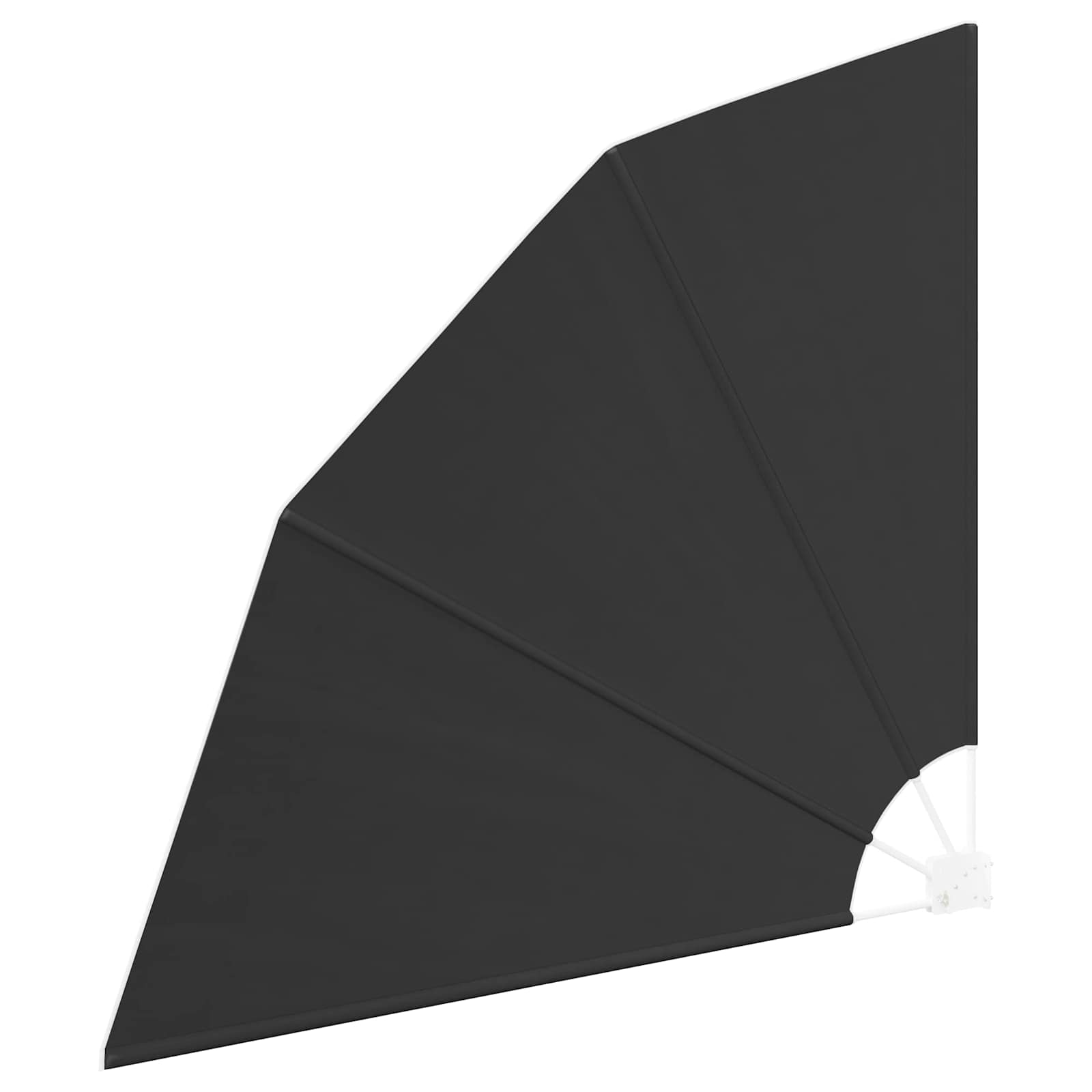 Schermo di Privacy per Balcone 140 x 140 cm Poliestere Nero