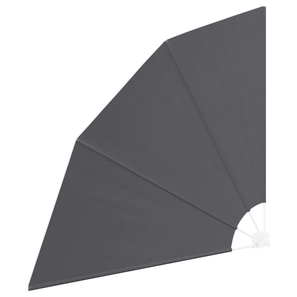 Schermo di Privacy per Balcone 140 x 140 cm Poliestere Nero