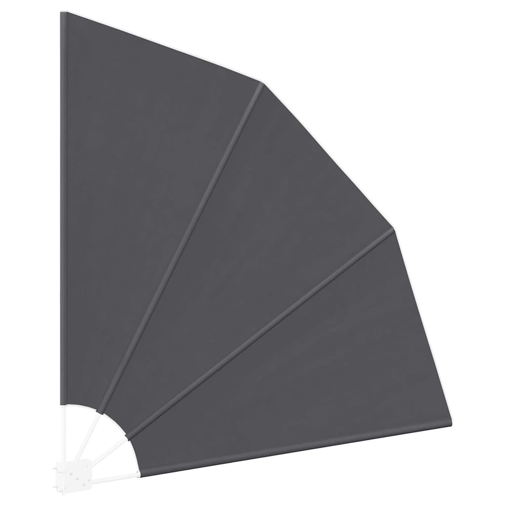 Schermo di Privacy per Balcone 140 x 140 cm Poliestere Nero