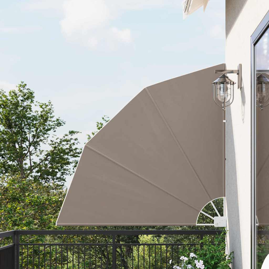Schermo di Privacy per Balcone 140 x 140 cm Poliestere Tortora