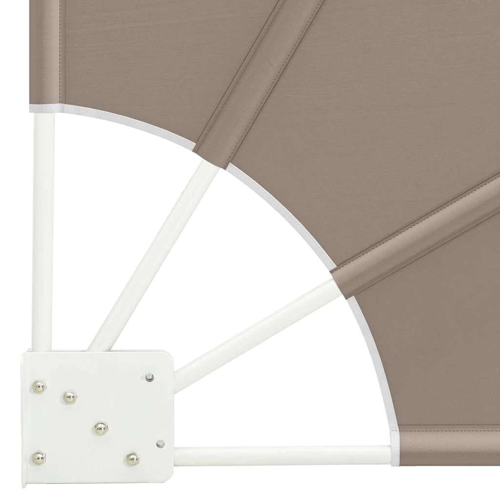 Schermo di Privacy per Balcone 140 x 140 cm Poliestere Tortora