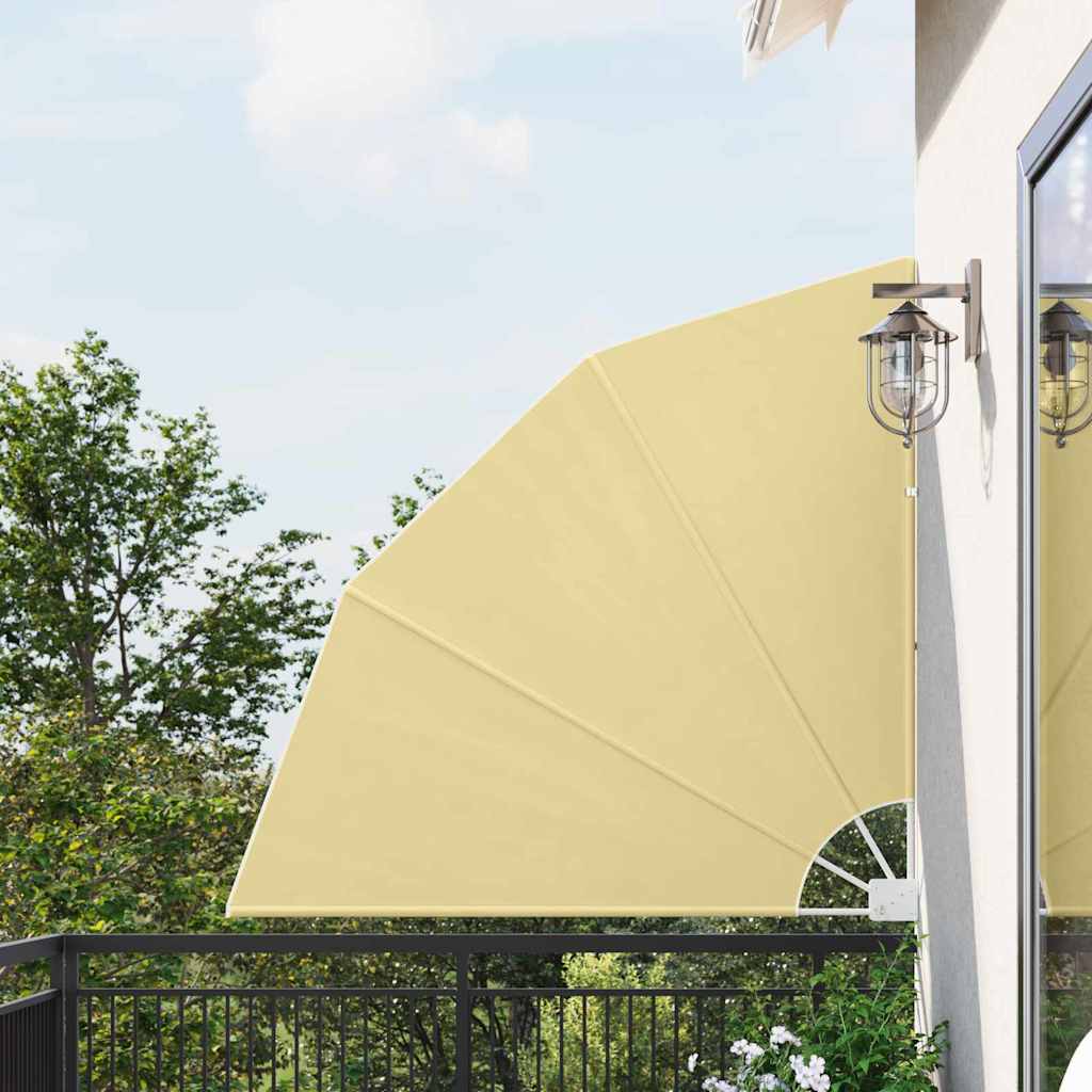 Schermo di Privacy per Balcone 140 x 140 cm Poliestere Sabbia