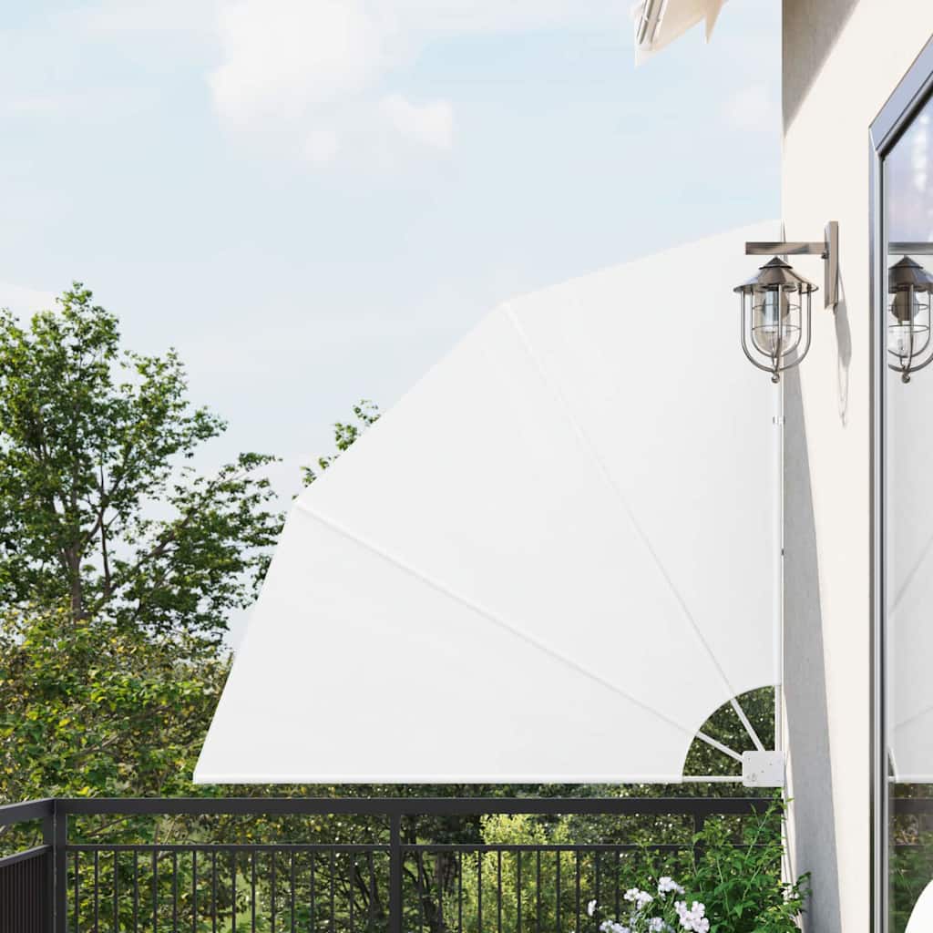 Schermo di Privacy per Balcone 140 x 140 cm Poliestere Bianco