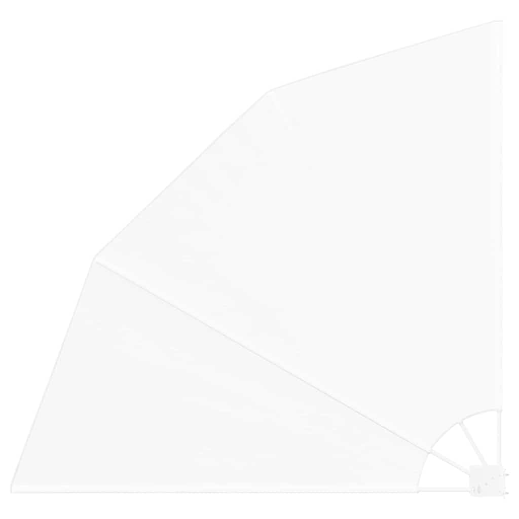 Schermo di Privacy per Balcone 140 x 140 cm Poliestere Bianco