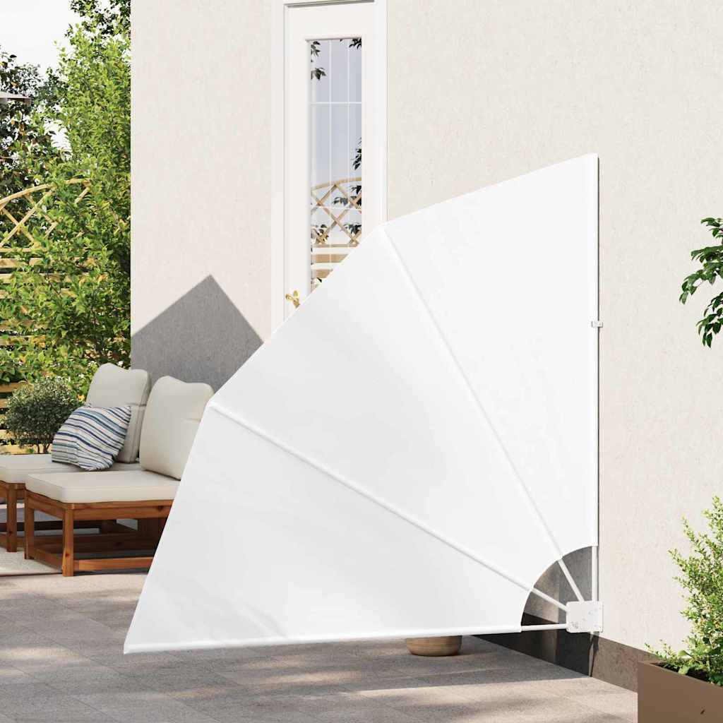 Schermo di Privacy per Balcone 140 x 140 cm Poliestere Bianco