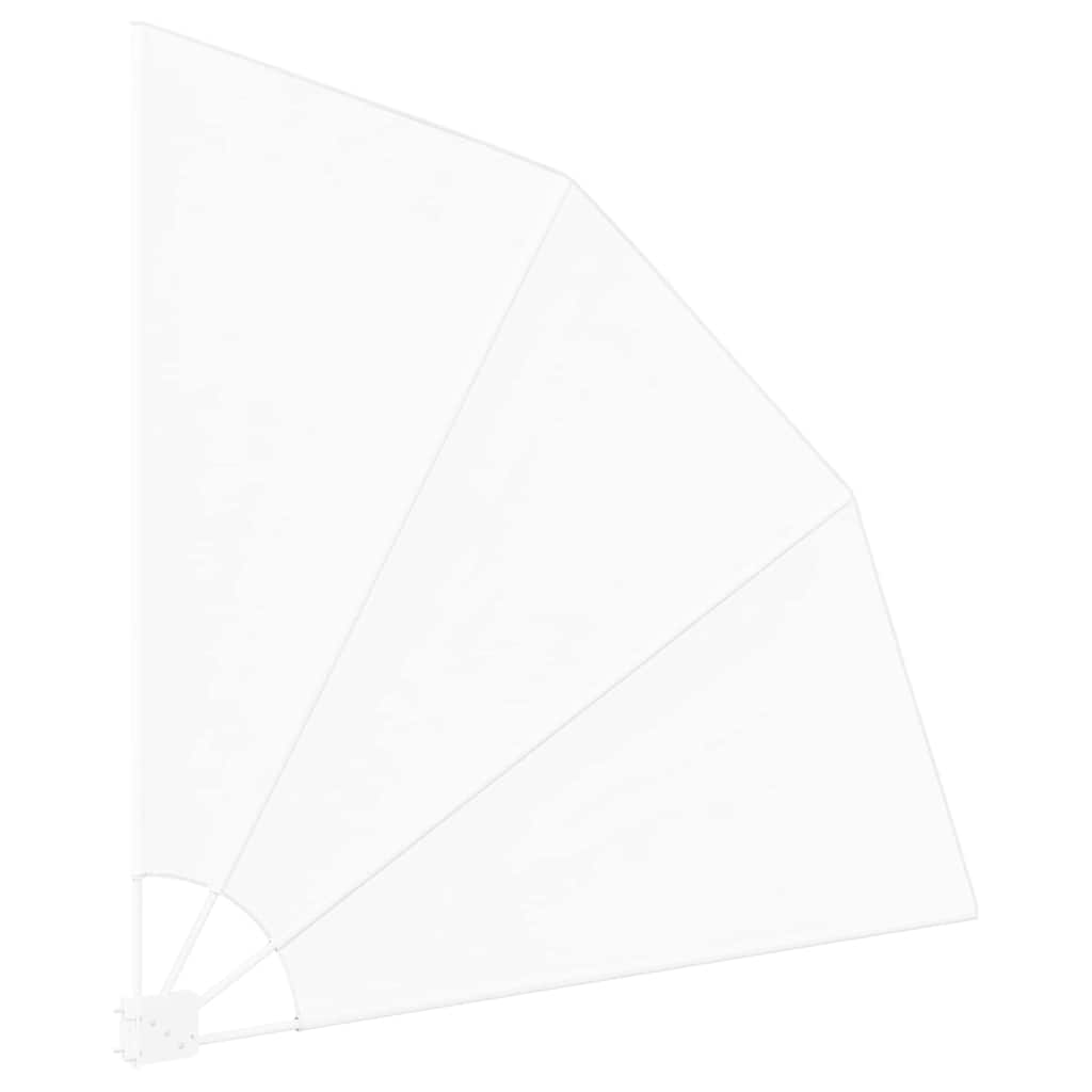 Schermo di Privacy per Balcone 140 x 140 cm Poliestere Bianco