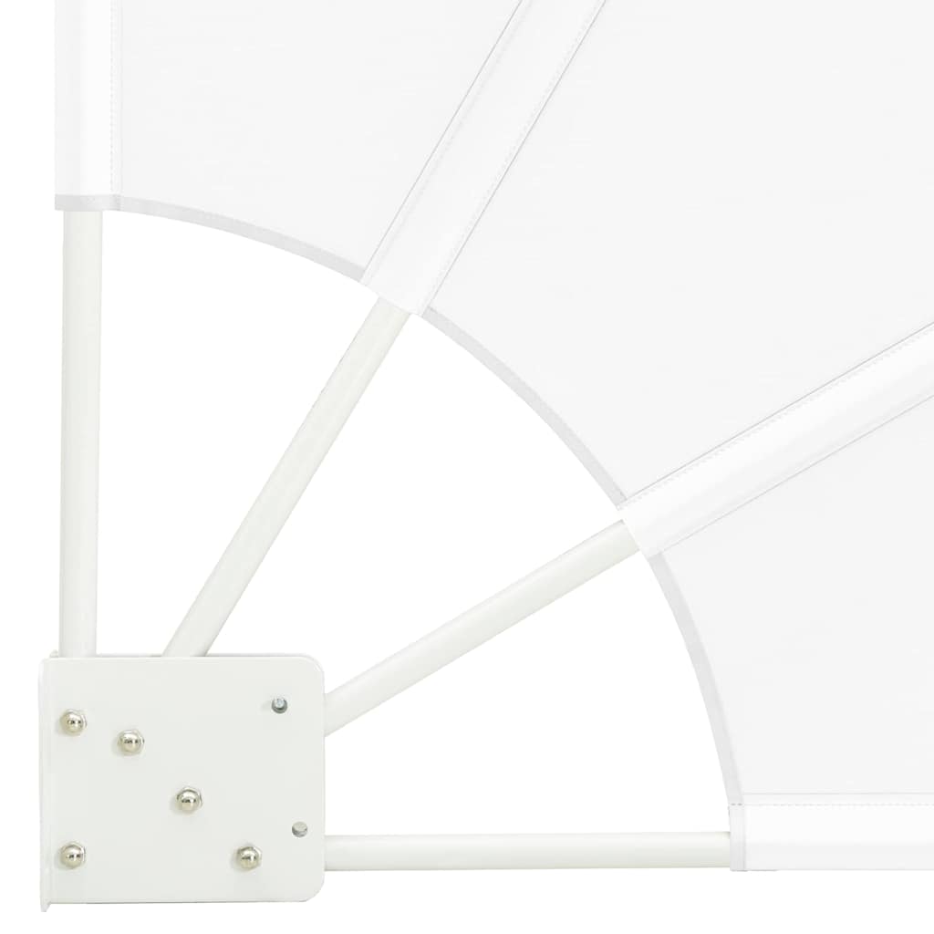 Schermo di Privacy per Balcone 140 x 140 cm Poliestere Bianco